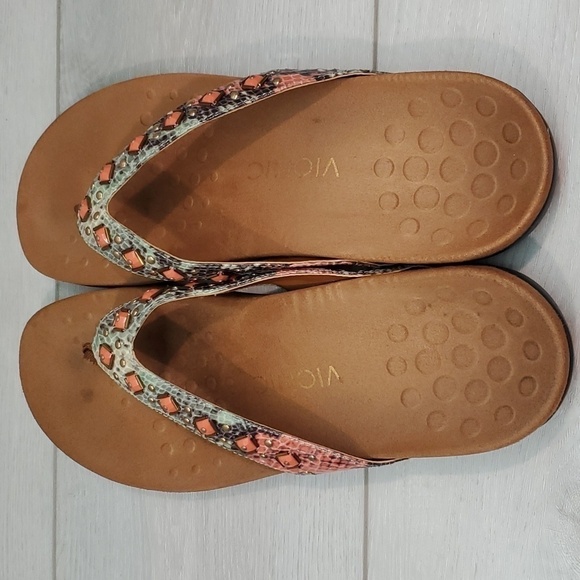 Vionic Women Floriana Comfort Sandals Flip Flop shoes sz 10 - Picture 7 of 11